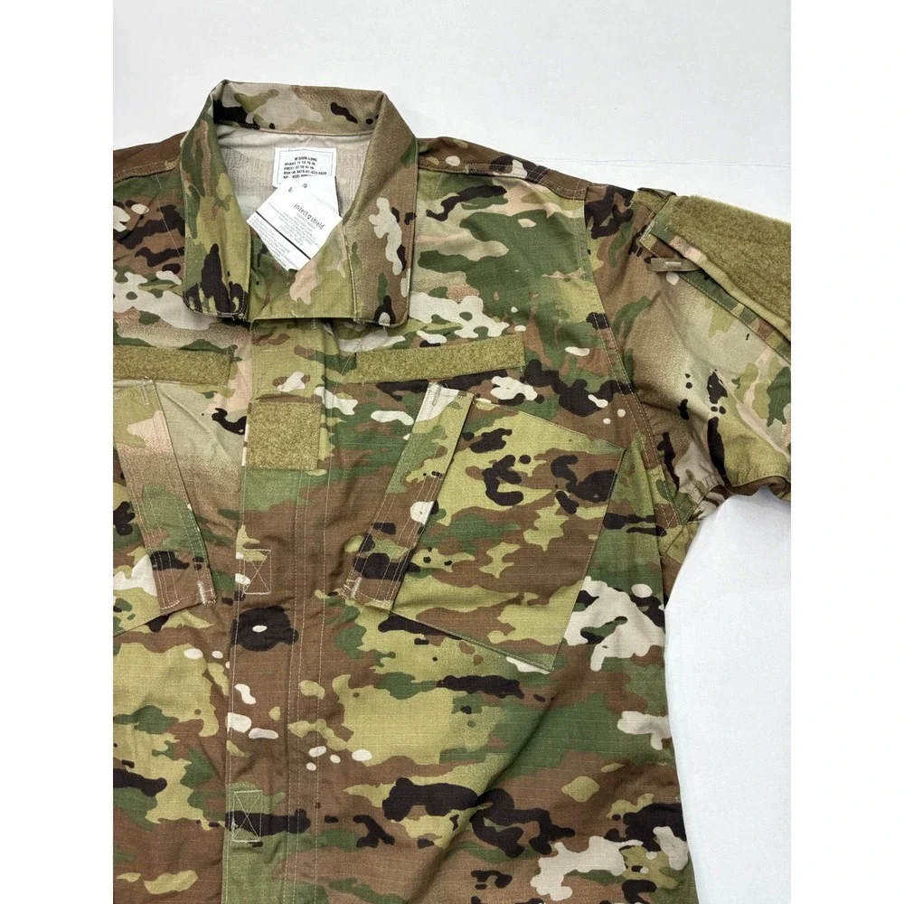 Camouflage US Army OCP Combat Coat Mens Medium Long New Shield Ripstop‎ Jacket